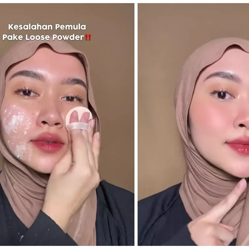 Kerap dianggap sepele, ini trik pakai bedak tabur saat makeup agar hasilnya nggak cakey dan nge-crack