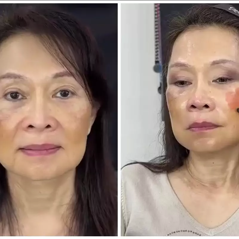 Dirias ala fairy makeup, transformasi riasan emak-emak ini endingnya bikin pangling bak model