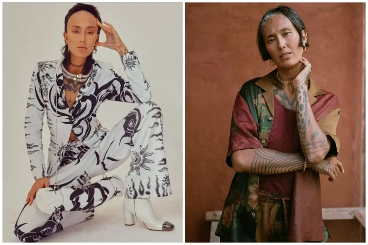 Model iklan parfum jadul ini kini tampil nyentrik penuh tato, 9 potret lawasnya manglingi pol