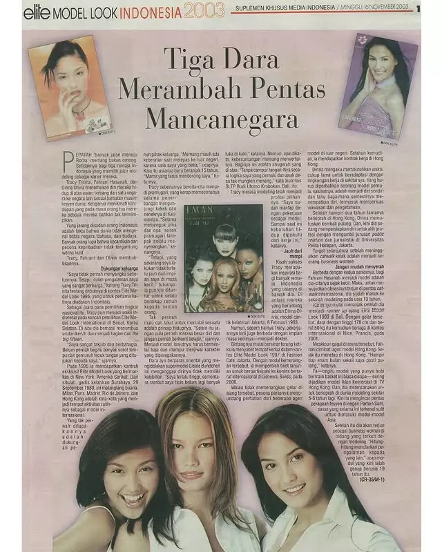 Model iklan parfum jadul ini kini tampil nyentrik © berbagai sumber