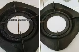 Cara cepat bersihkan kerak tungku kompor gas dalam 10 menit tanpa direndam air