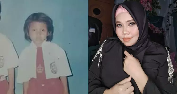 penyanyi dangdut saat SD dan kini © berbagai sumber