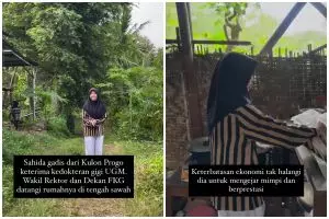 Viral anak petani lolos Kedokteran UGM, rumahnya gedek di tengah sawah, ini 9 potretnya