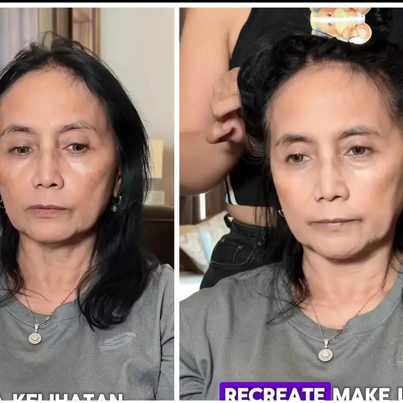 Transformasi ibu-ibu tampak muda lagi usai dirias ala Maia Estianty, skill MUA-nya auto banjir pujian