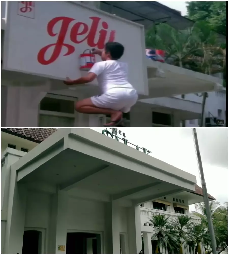 potret dulu dan kini hotel lokasi syuting Warkop © berbagai sumber