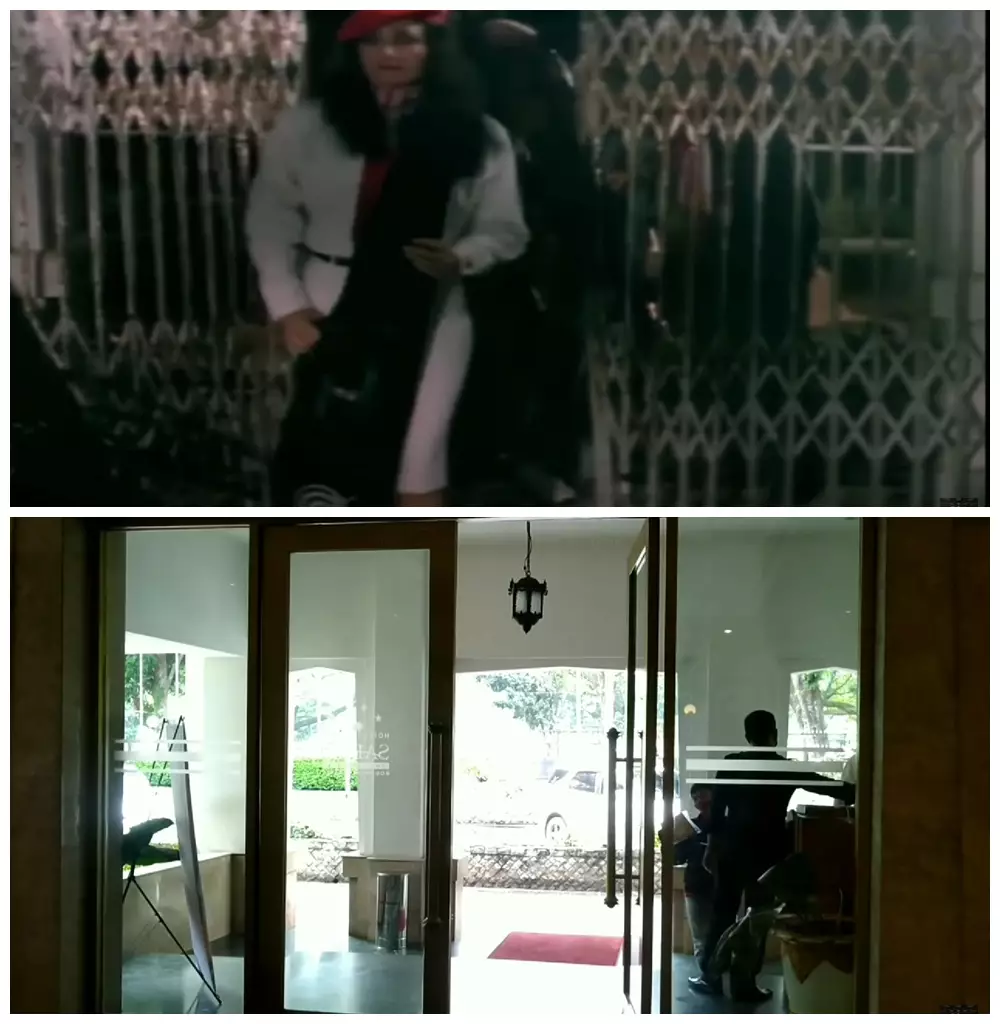 potret dulu dan kini hotel lokasi syuting Warkop © berbagai sumber