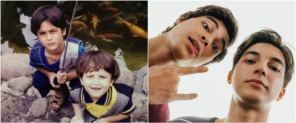 different styles then and now brothers and sisters Instagram