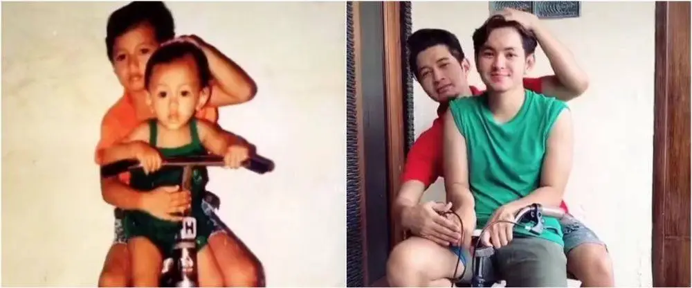 different styles then and now brothers and sisters Instagram