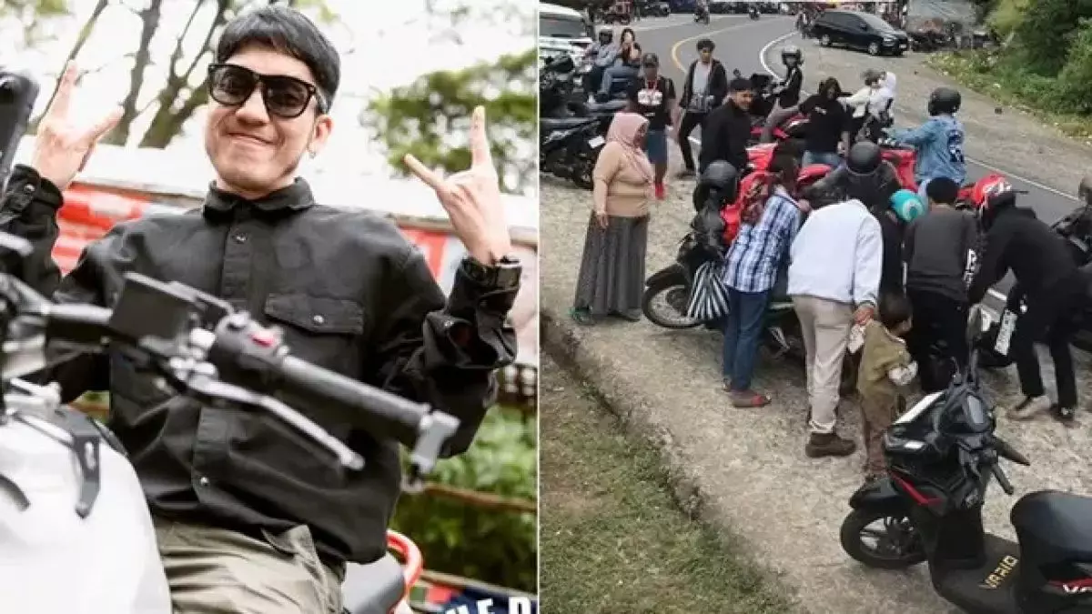 Desta jatuh saat touring motor di Lombok, begini kronologi dan kondisinya sekarang