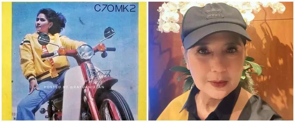 Potret dulu dan kini artis bintang iklan motor jadul © 2022 Instagram  Potret dulu dan kini artis bintang iklan motor jadul © 2022 Instagram