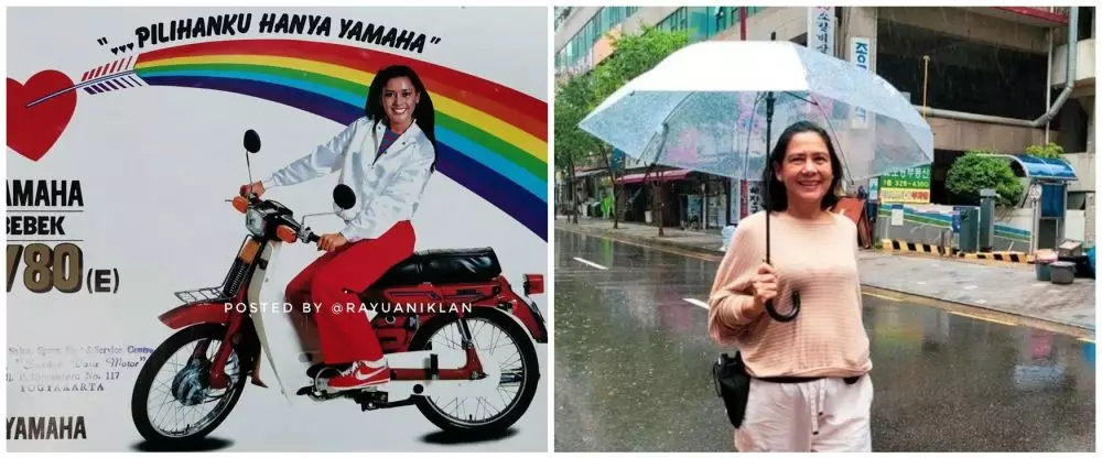 Potret dulu dan kini artis bintang iklan motor jadul © 2022 Instagram  Potret dulu dan kini artis bintang iklan motor jadul © 2022 Instagram