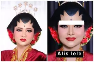 Makeup sudah on-point, MUA ini malah kreasikan gambar alis berbagai bentuk, hasilnya bikin ngakak