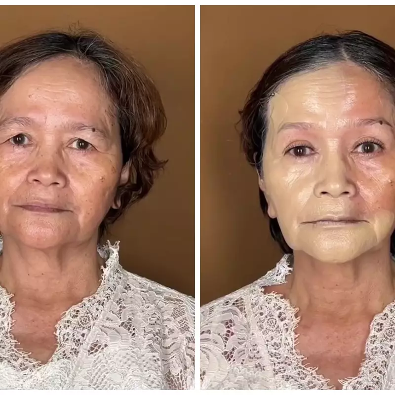 Transformasi ibu-ibu dirias bold ala pengantin jadi muda lagi, saking panglingnya sampai bikin kaget