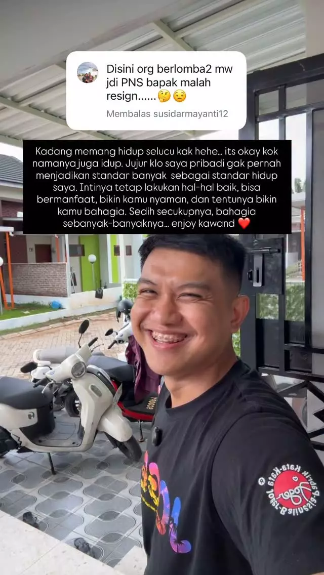 guru resign PNS tak mau ikut standar hidup orang © Instagram