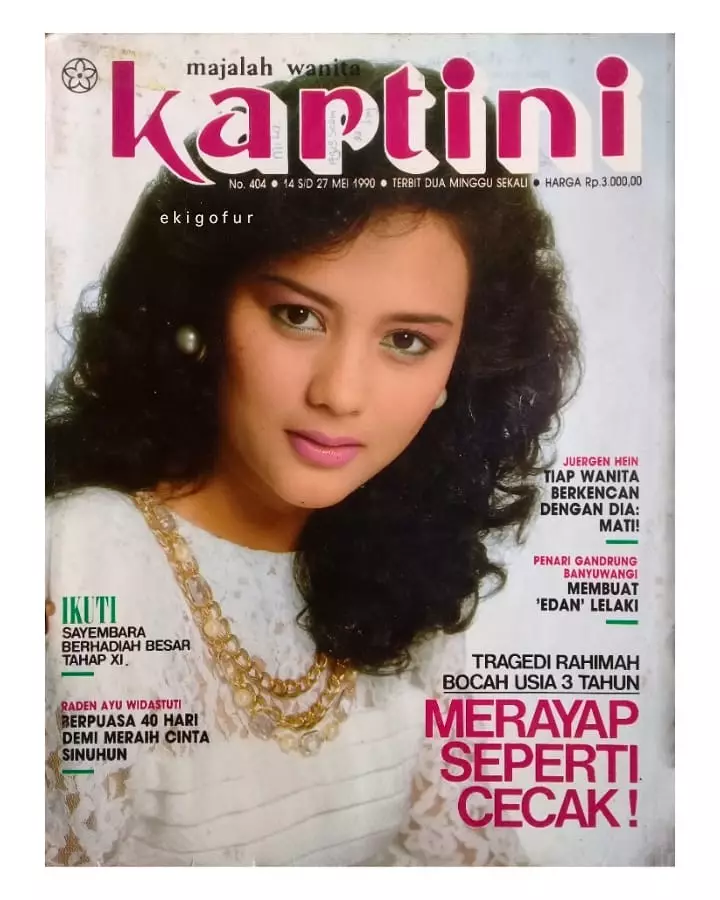 Foto lawas Gadis Sampul Moudy Wilhelmina © 2025 Instagram