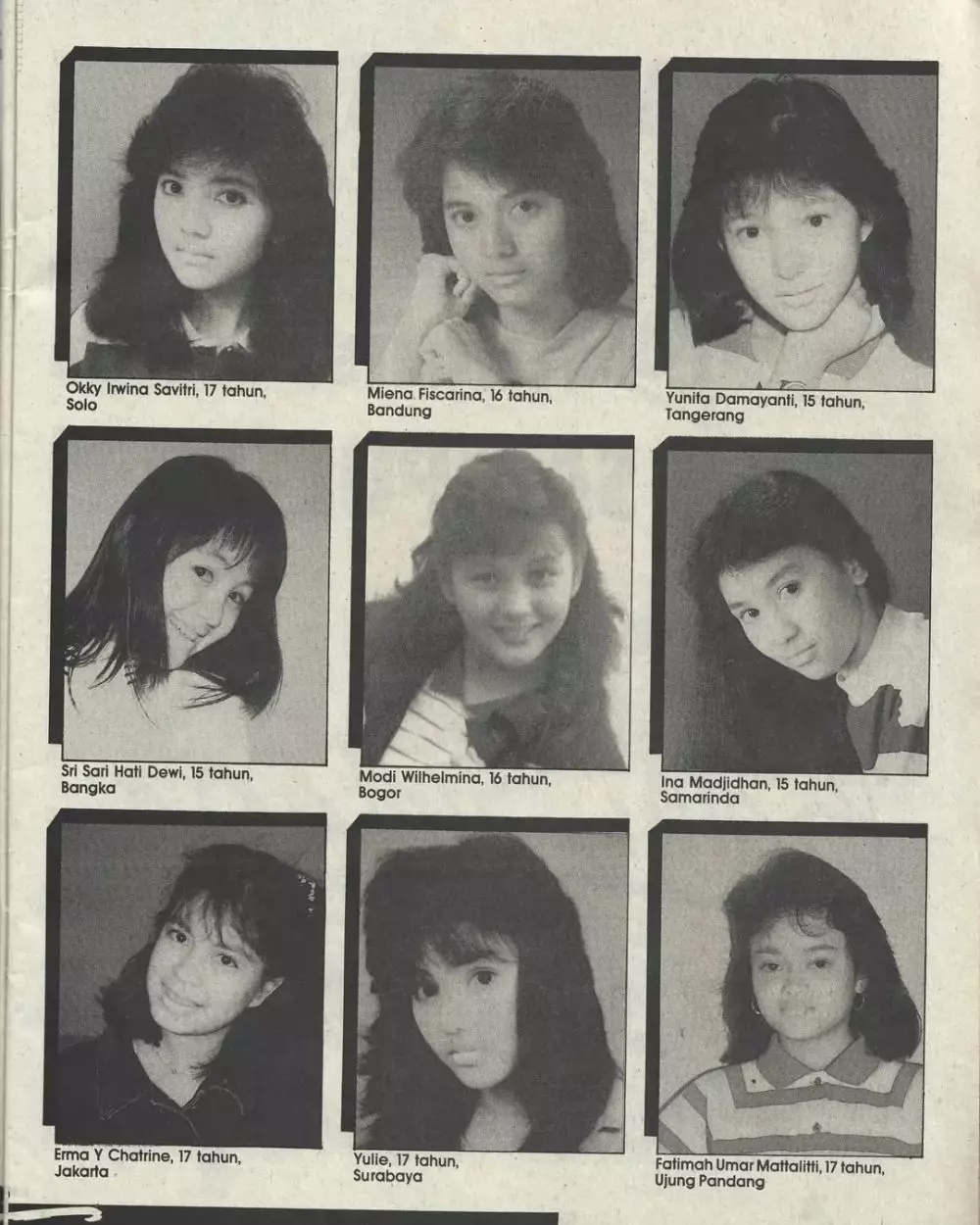 Foto lawas Gadis Sampul Moudy Wilhelmina © 2025 Instagram