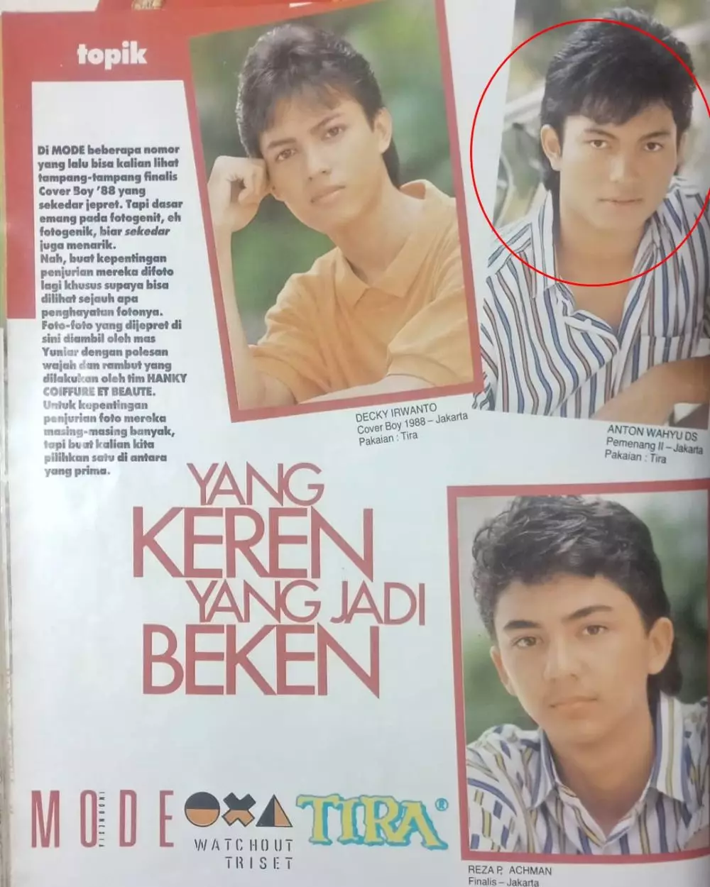 Foto lawas Anton Wahyu Jatmiko Cover Boy © 2025 Instagram Foto lawas Anton Wahyu Jatmiko Cover Boy © 2025 Instagram