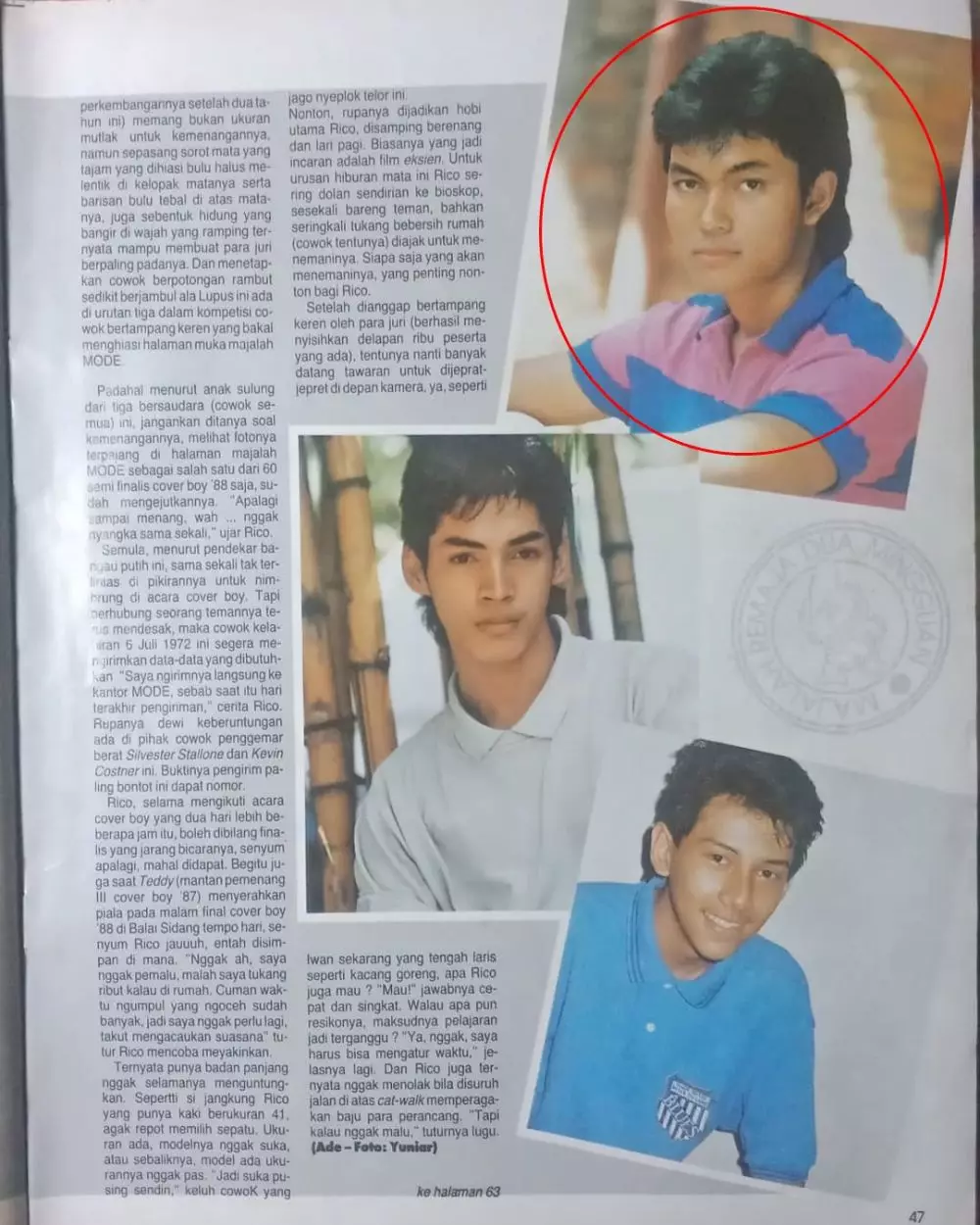 Foto lawas Anton Wahyu Jatmiko Cover Boy © 2025 Instagram Foto lawas Anton Wahyu Jatmiko Cover Boy © 2025 Instagram