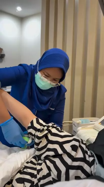 persalinan istri mendiang Papa Udon © Instagram persalinan istri mendiang Papa Udon © Instagram