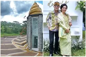 Punya rumah mirip keong, intip 6 cara dr. Boyke menata dapur dibuat melengkung nyambung mini bar