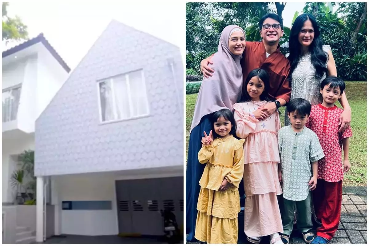 Punya rumah bentuknya unik, ini 6 cara Ricky Harun menata dapur segaris nyambung ke ruang TV