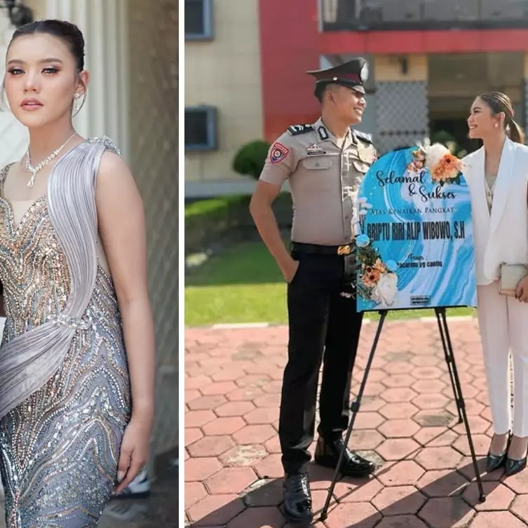 9 Potret Sridevi juara D'Academy 5 temani pacar kenaikan pangkat, aura ibu bhayangkari terpancar