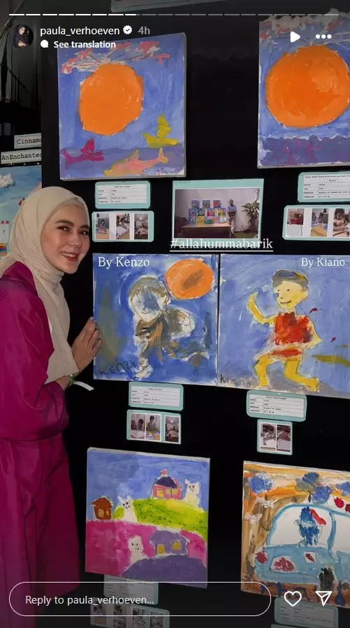 Paula Verhoeven dan Baim Wong hadiri wisuda anak usia cerai © 2025 Instagram