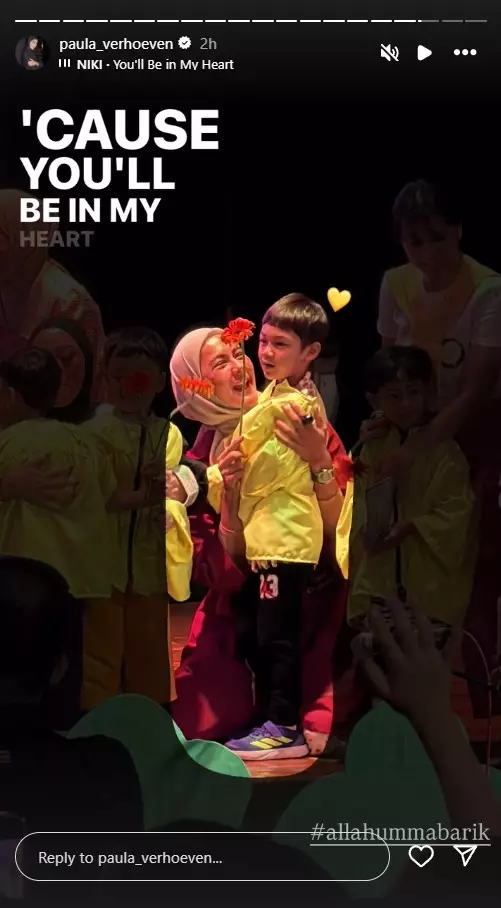 Paula Verhoeven dan Baim Wong hadiri wisuda anak usia cerai © 2025 Instagram