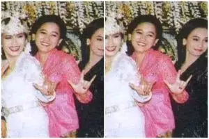 Wanita di samping Nike Ardilla berkebaya hitam ini dulunya rocker, 11 potret terbarunya kini hijrah