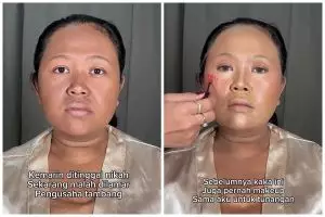 Transformasi wanita dirias soft elegan ini endingnya bikin pangling pol bak beda orang