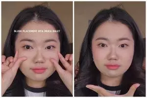 Sering bikin dilema, begini cara aplikasikan blush on pada wajah bulat biar nggak tampak makin lebar