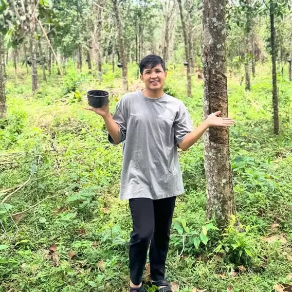 7 Potret kebun karet Jirayut hampir 1 hektar dibeli Rp250 juta, akan diubah jadi ladang kelapa sawit