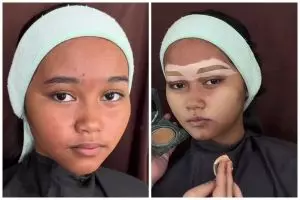 Request makeup Alyssa Daguise untuk wisuda, transformasi siswi SMA ini pangling bak Barbie usai dirias