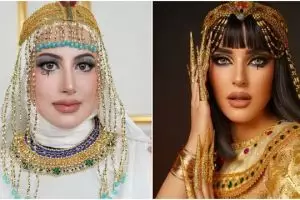 Adu gaya Tasya Farasya dan Tasyi Athasyia saat Cleopatra makeup challenge