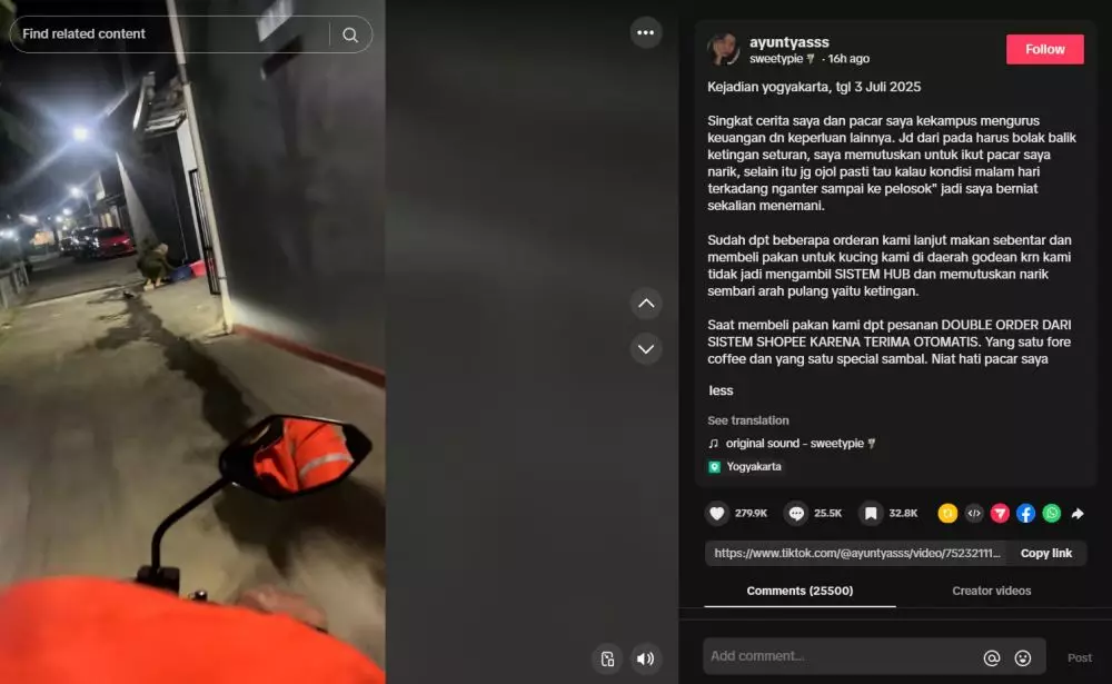 Fakta kasus driver ojol kekerasan pelanggan mas-mas pelayaran © 2025 brilio.net