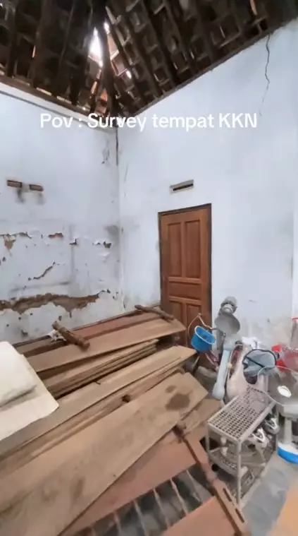 mahasiswa KKN ini bagikan kondisi poskonya © TikTok