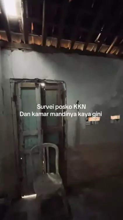 mahasiswa KKN ini bagikan kondisi poskonya © TikTok