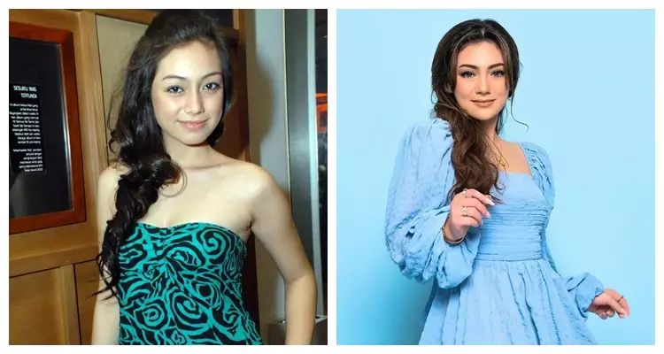 potret dulu dan kini Celine Evangelista © berbagai sumber