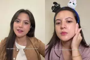 Punya kulit kering, ini 7 night skincare routine Marsha Aruan agar wajah semakin lembap dan kencang