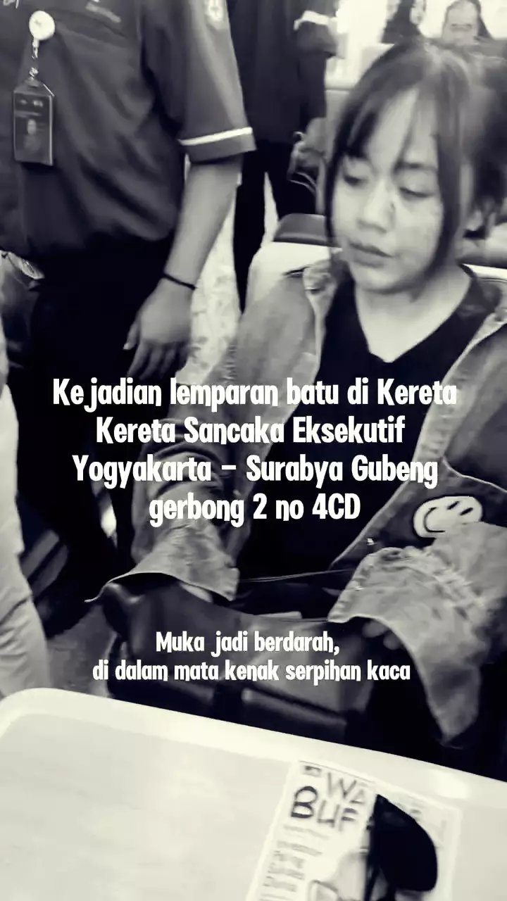 Kronologi dan fakta kereta api Jogja-Surabaya dilempari batu © 2025 Instagram
