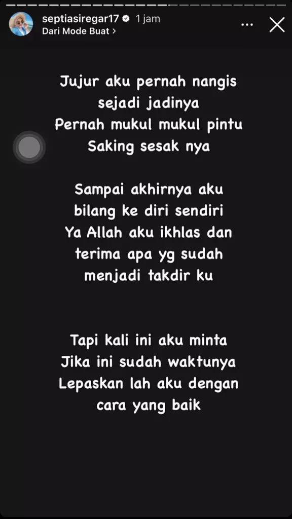 Septia Siregar bongkar perselingkuhan Putra Siregar © 2025 Instagram Septia Siregar bongkar perselingkuhan Putra Siregar © 2025 Instagram