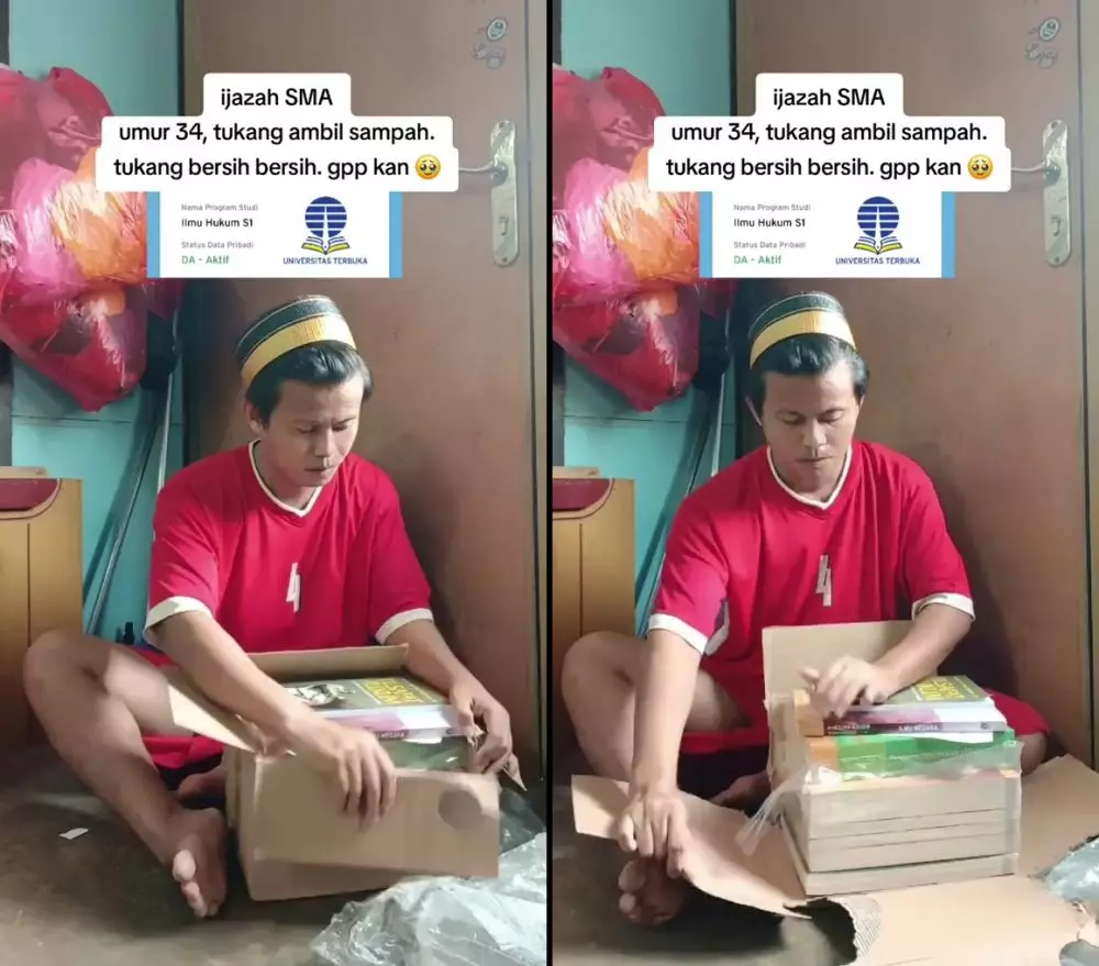 Tukang sampah kuliah hukum di usia 34 tahun  © 2025 Instagram Tukang sampah kuliah hukum di usia 34 tahun  © 2025 Instagram