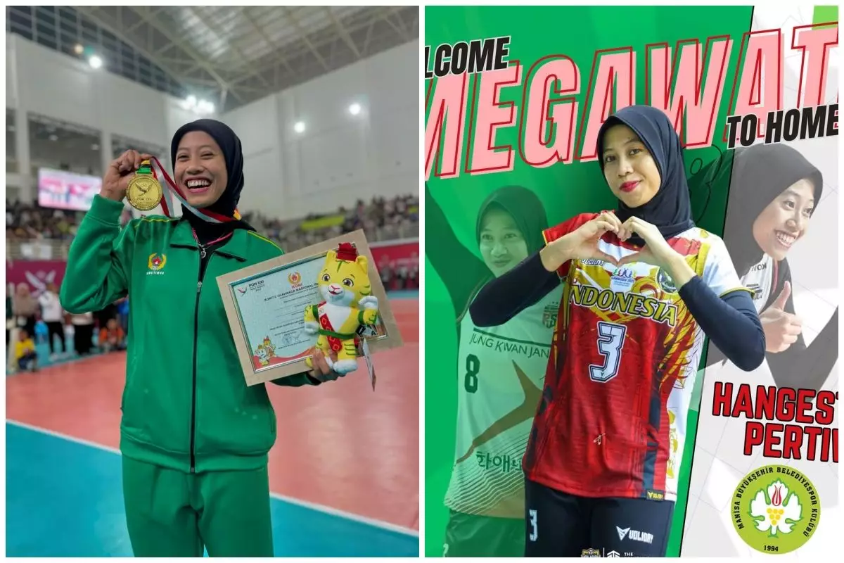 5 Fakta bergabungnya Megawati di klub voli Turki, penampilannya berhijab jadi omongan