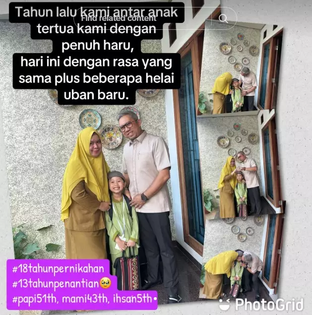 Viral ayah 51 tahun antar anak pertama © TikTok Viral ayah 51 tahun antar anak pertama © TikTok