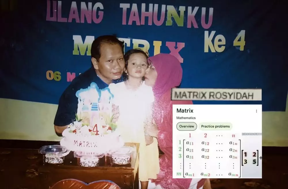 Orang tua beri nama anak pakai istilah matematis © 2025 TikTok