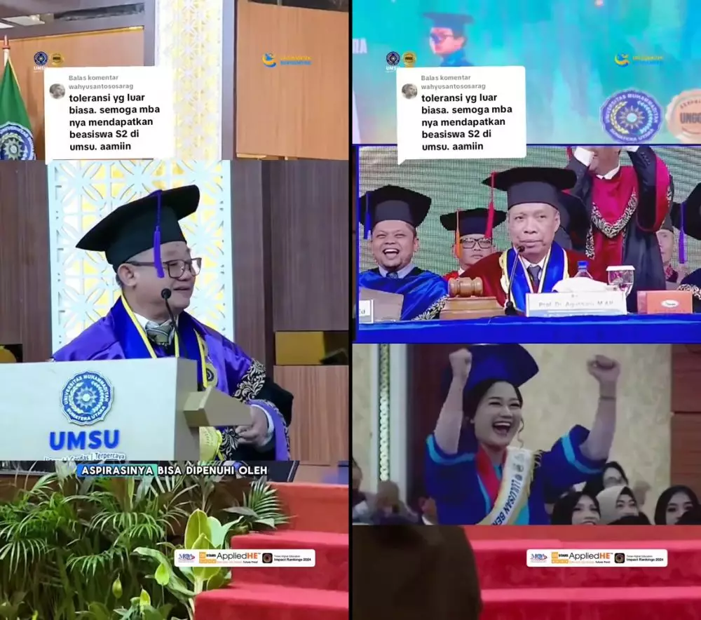 Wisudawan Kristen terbaik Universitas Muhammadiyah diberi beasiswa S2 © 2025 TikTok Wisudawan Kristen terbaik Universitas Muhammadiyah diberi beasiswa S2 © 2025 TikTok
