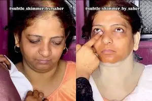 Complexion kontras bikin kaget, transformasi cewek dirias pinkish ini endingnya natural flawless