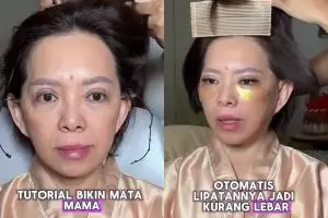 Request eye look ala Barbie, transformasi tante-tante dirias ini pancarkan aura glamor berkelas