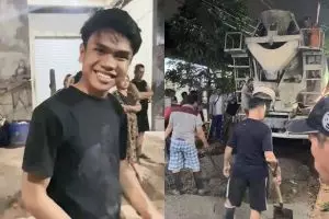 Kenalan sama Sahdan Arya, Ketua RT berusia 20 tahun yang lakukan aksi keren, cor jalan lewat swadaya