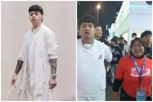 Aksi randomnya gokil, ini 9 potret Reza Arap spontan belikan sepeda motor untuk ibu pekerja di PRJ